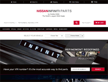 Tablet Screenshot of nissaninfinitiparts.com